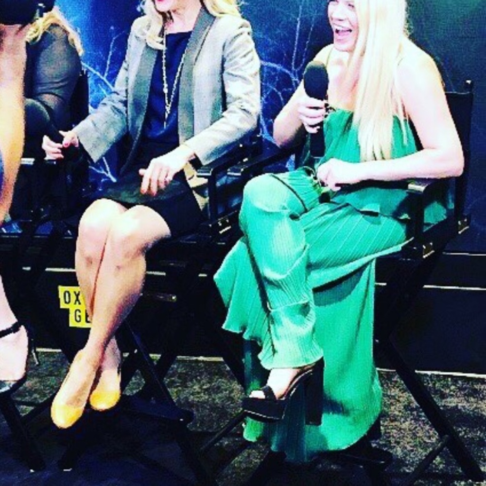 Green jumpsuit